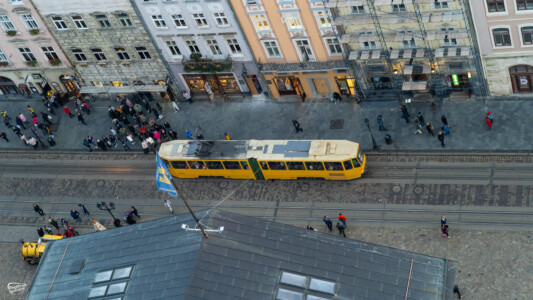 Lwów tramwaje na rynku